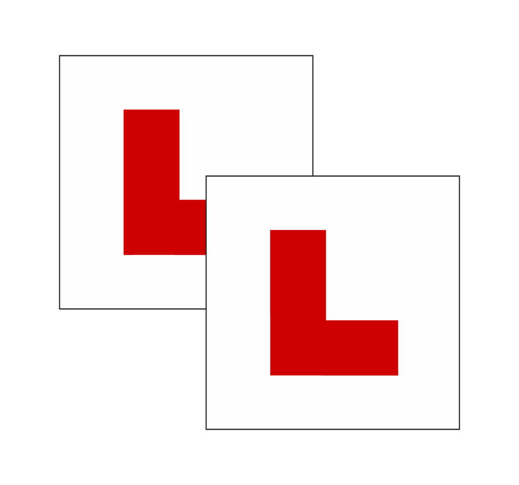 L Plates Red Lettercraft Topsigns UK