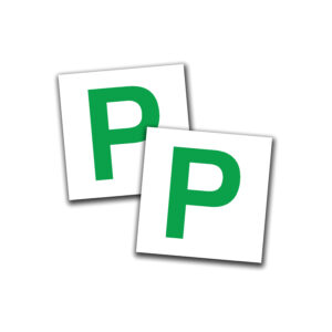 P - Plates (Australian) Green - Magnetic or Adhesive Options