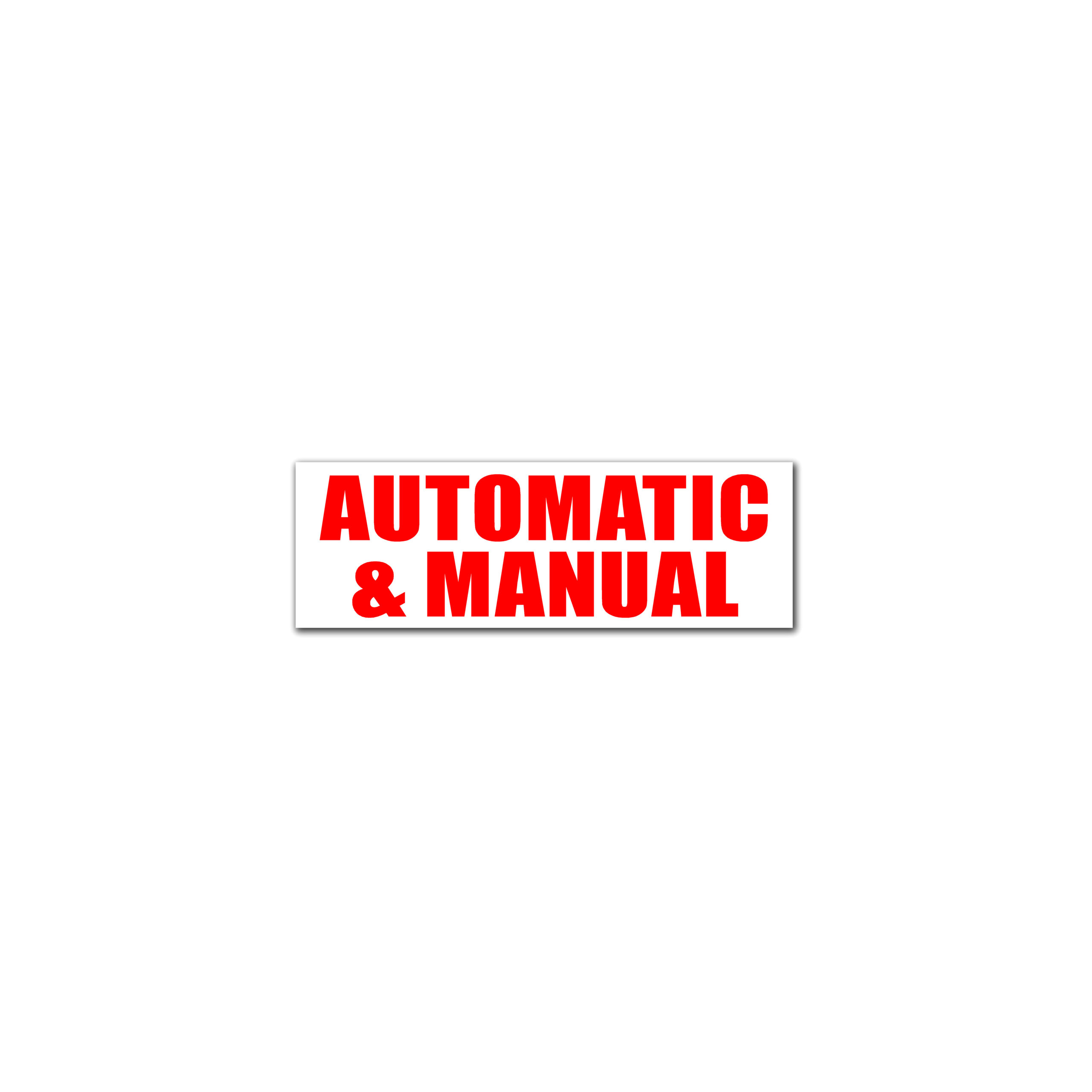 AUTOMATIC & MANUAL