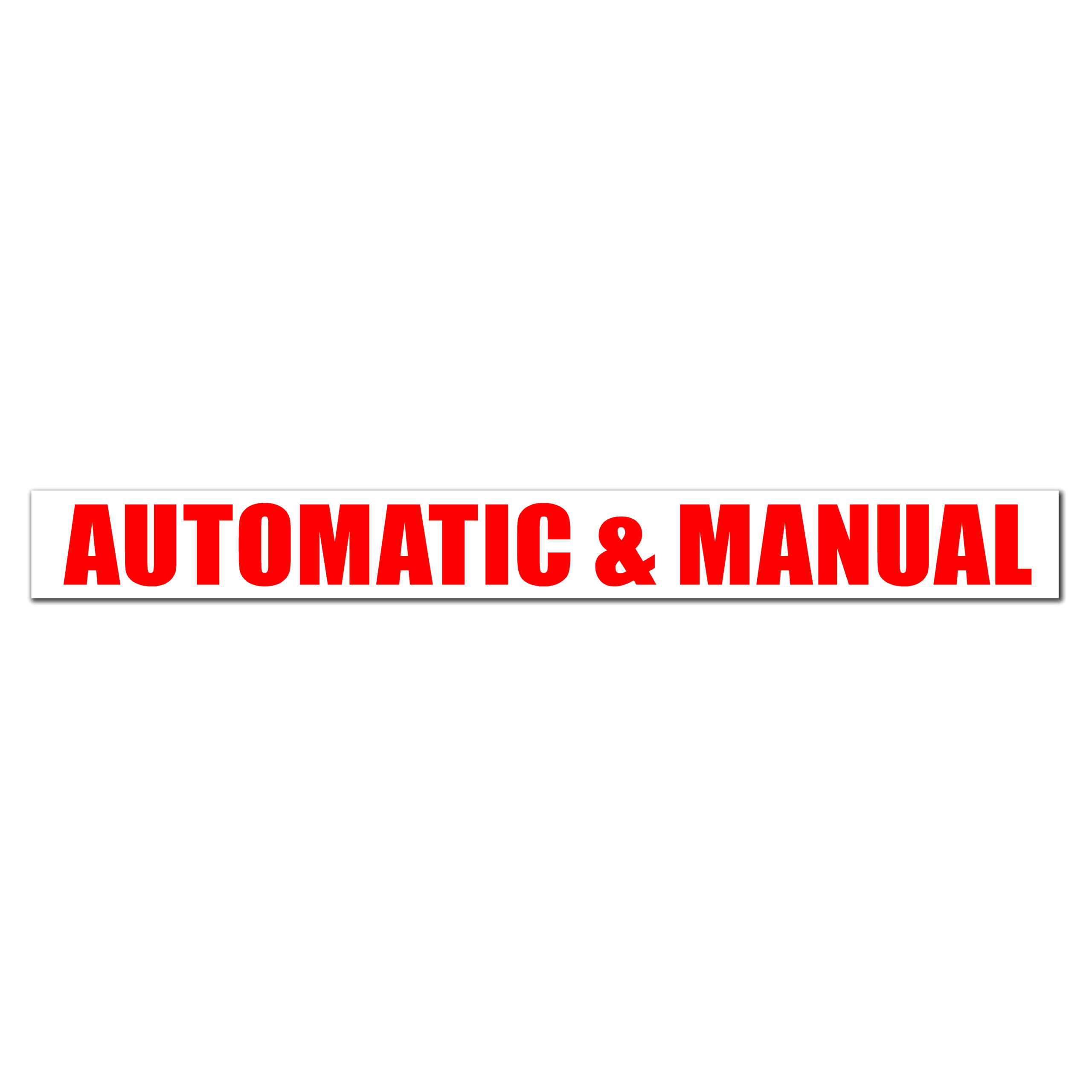 AUTOMATIC & MANUAL