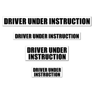 DRIVER UNDER INSTRUCTION