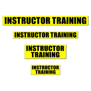 INSTRUCTOR TRAINING