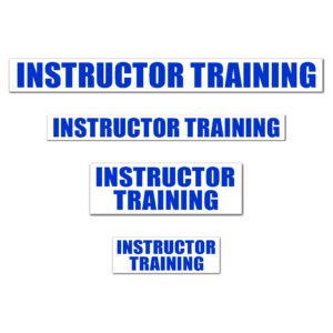 INSTRUCTOR TRAINING