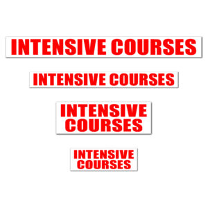 INTENSIVE COURSES