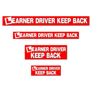 Learner Driver Keep Back