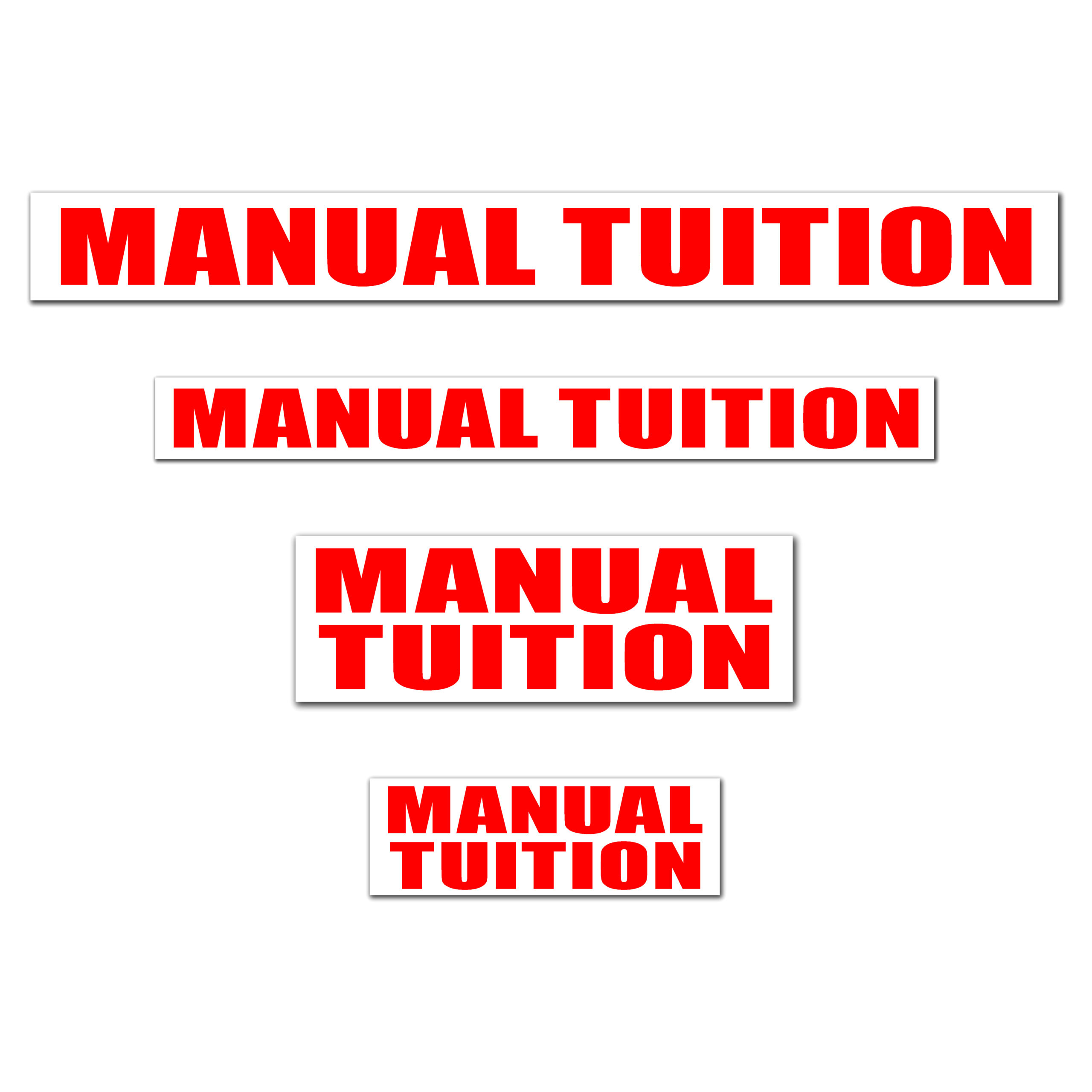 MANUAL TUITION