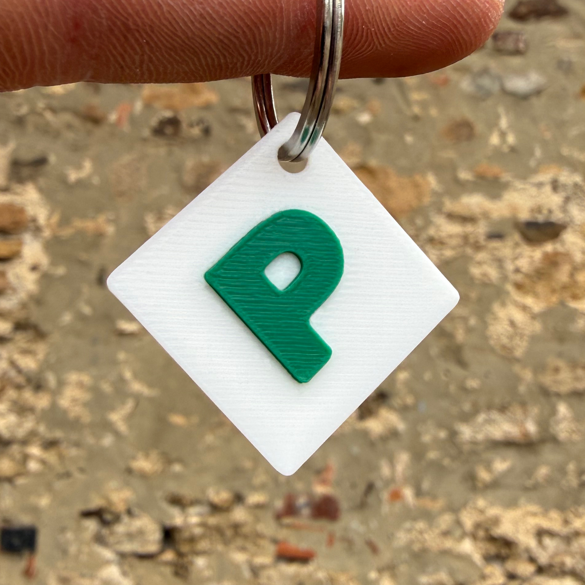 P – Plates (Green) - KEYRING